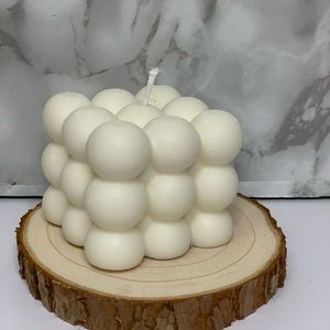 Soy wax bubble candle